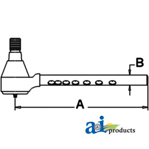 UM1860   Tie Rod---Replaces 1692144M1